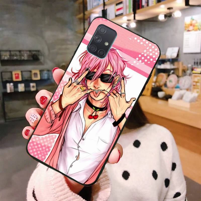 Anime Yarichin suka klub etui na telefon do Samsung Galaxy A21S A01 A11 A31 A81 A10 A20E A30 A40 A50 A70 A80 A71 A51