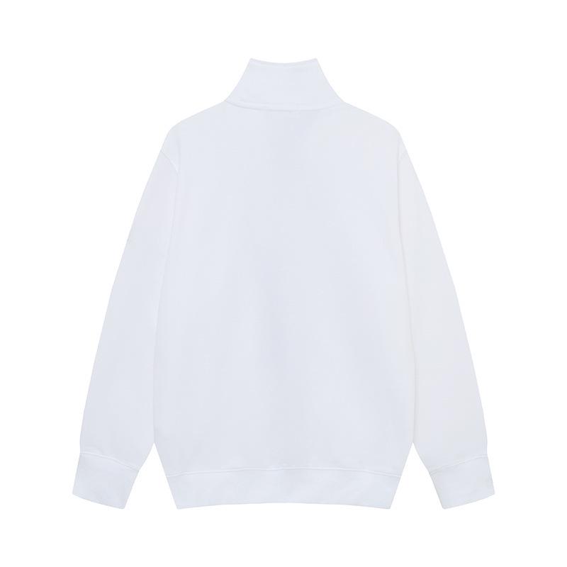 Cross Classic STEIN Stehkragen Reißverschluss Strickjacke Frottee Ärmel Abzeichen Lässige Herrenjacke