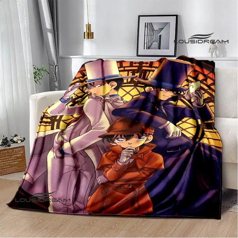 Detective Conan Cartoon Printed Blankets Picnic Blanket Warm Flannel Blankets Home Bed Linings Blankets for Beds Birthday Gift