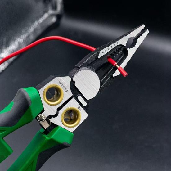 8-in-1 Wire Stripper with Voltage Tester Ergonomic Handle Portable Multi-function Electric Wire