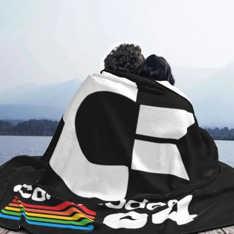 Retro Commodore 64 Blanket Soft Fleece Spring Autumn Warm Flannel C64 Amiga Computer Throw Blankets for Sofa Car Bed Bedspread