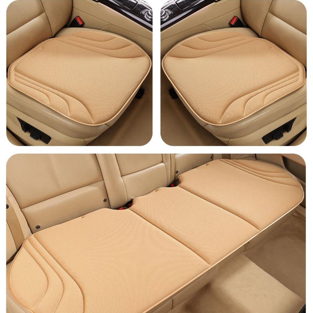 Breathable Car Seat Cushion Soft Car Seat Cover Good Rebund Car Interior Accessories All-Season бежевый