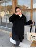 Plus Size Women's Slimming Double-Faced Wool Hooded Coat - Early Winter Casual Versatile Outerwear