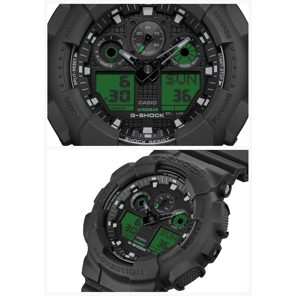 Casio G-Shock GA-100BEG-1AJF Men's Watch Black Analog Digital Water Resistant