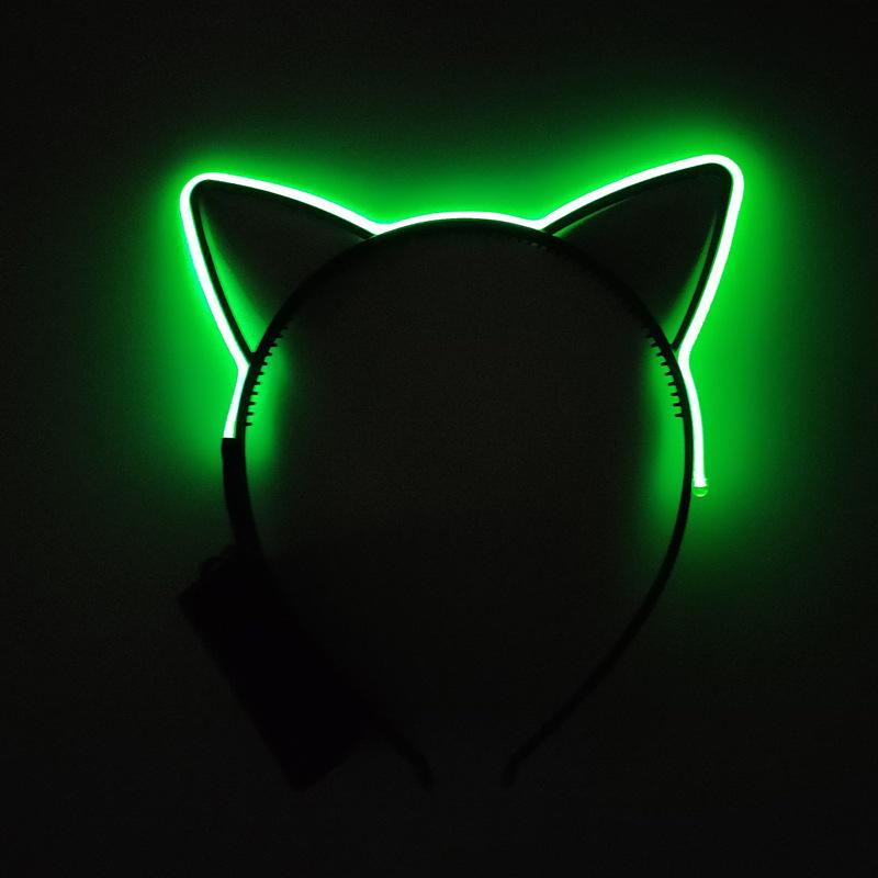 Illuminated Cat Ear Headband for Parties and Events