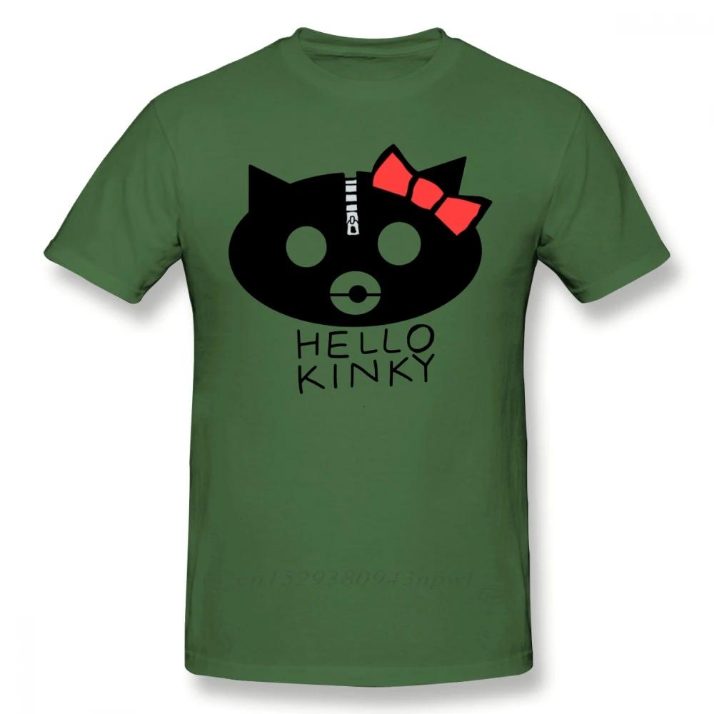 Gorillaz T Shirt Hello Kinky T-Shirt Short-Sleeve 100% Cotton Tee Shirt Funny Streetwear Graphic Man Plus size Tshirt