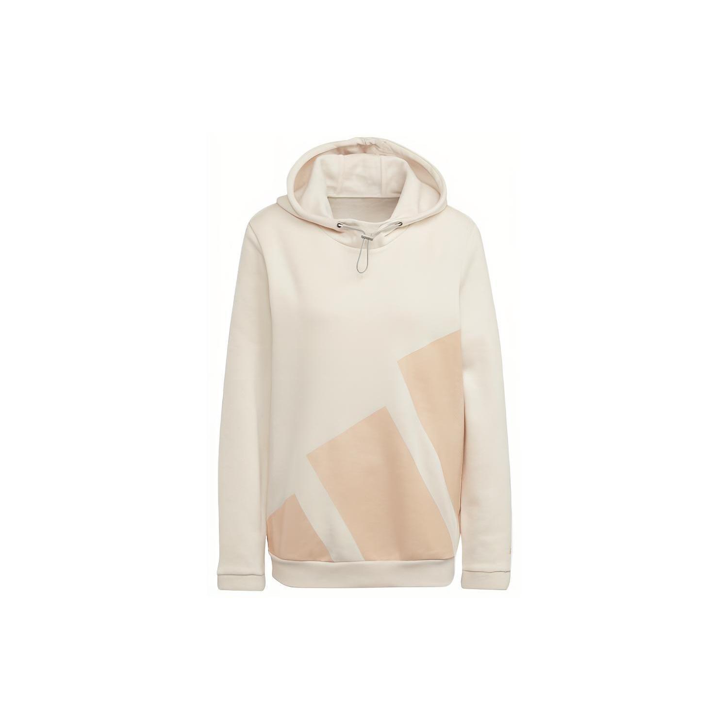 (WMNS) adidas Colorblock Large Logo Sports Hoodie Creamy White Women s HI1205 M