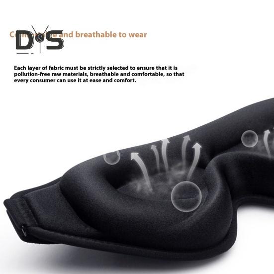 3D Sleep Cover Memory Foam Eye Masque Eyeshade Blindfold Sleeping Aid Eye Cover Soft Breathable Eye Cover for Travel