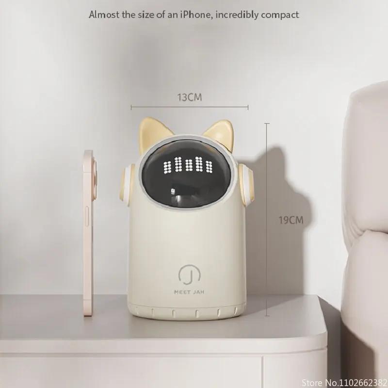 Desktop Waste Bin Intelligent Sensor for Home Office Children Bathroom Mini Small Size Bucket Anti Pinching Light Waste Bin