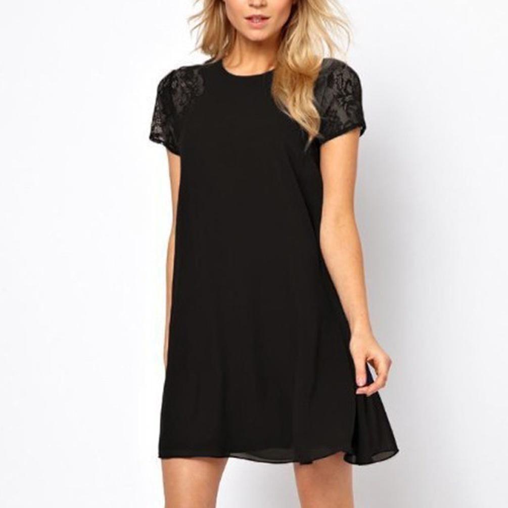 Elegant Summer Girls Lace Applique Sleeve Dress With Solid Color Backless Design