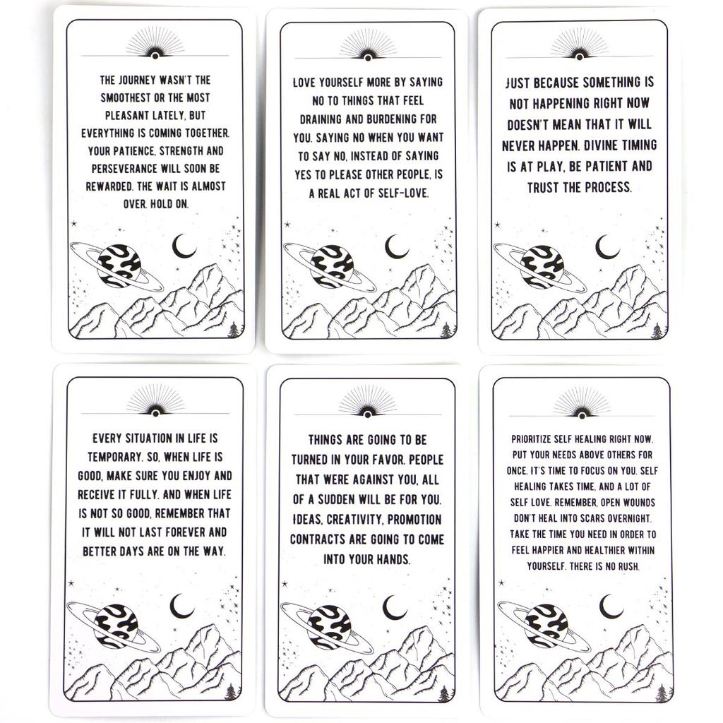 Messages From The Universe Oracle Deck 10.3*6cm with Guidance From Your Guides for General Readings 54 Pcs Oracle Cards
