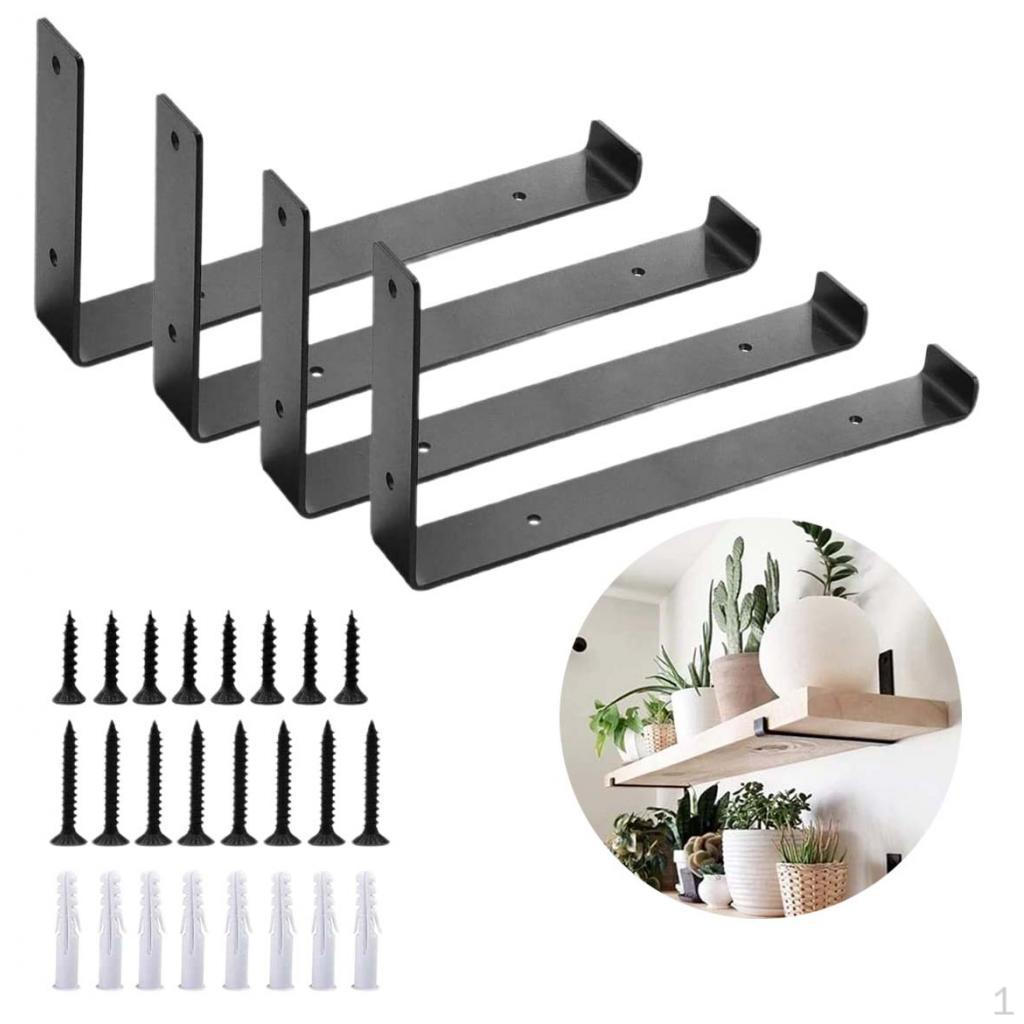 

Shelf Brackets 90 Degree Angle Board Holder Modern Corner Brace Support for 20cm