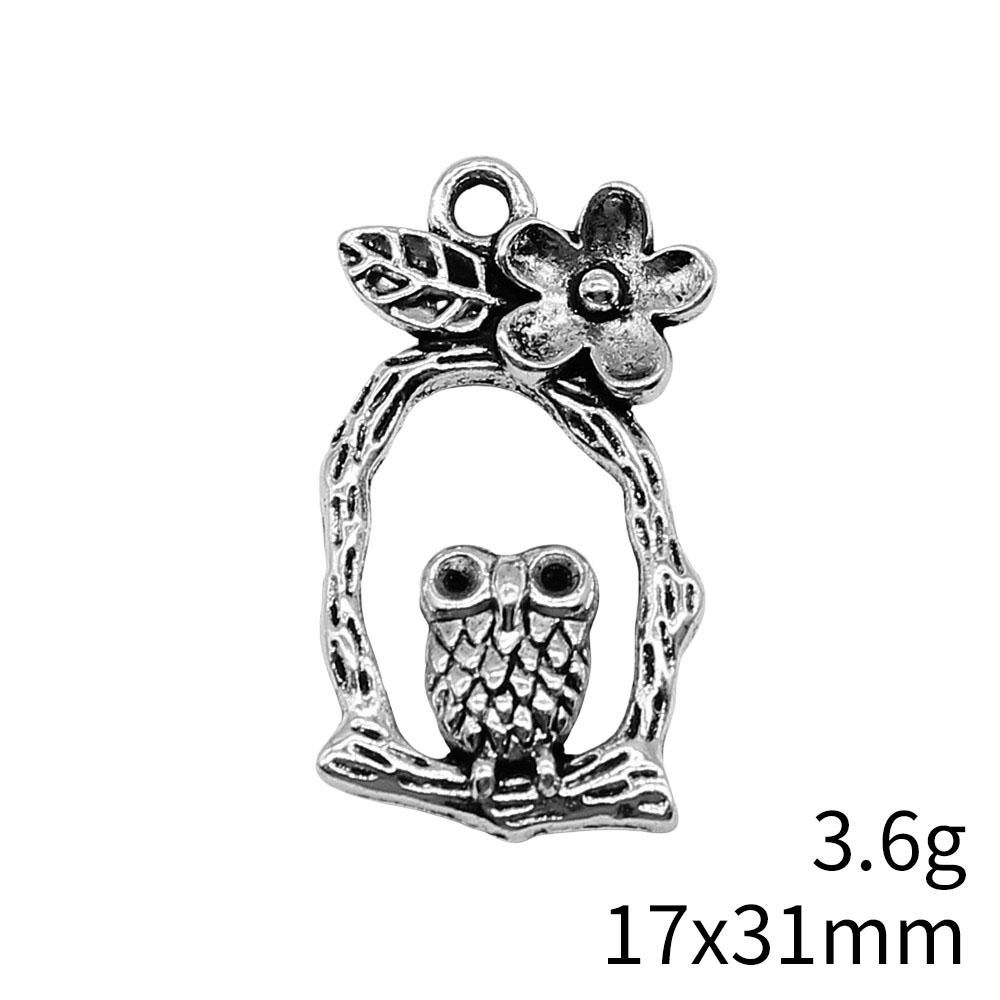 Big Owl Pendant Wings Charms For Forest Bird Theme DIY Bracelet Necklace Jewelry Making Supplies For