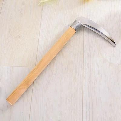 1 ks zemědělská kosa s dlouhou rukojetí na sekání pšenice, sekačka na trávník, zahradnický nůž na pletí trávy, hospodářská kosa, sada zahradního nářadí
