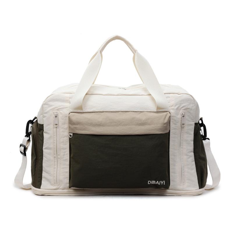 Fashion travel bag, large capacity, women's portable and light business trip duffel bag, men's expanded messenger sports storage fitness bag