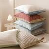 Skin-friendly Pillowslip Rectangular Pillow Cover Envelope-style Plaid Pillowcase  Dormitory