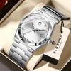 BINBOND Luminous Waterproof Durable Stainless Steel Strap Preicse Quartz Watches For Men Luxuy Auto Date Men's Watch Reloj