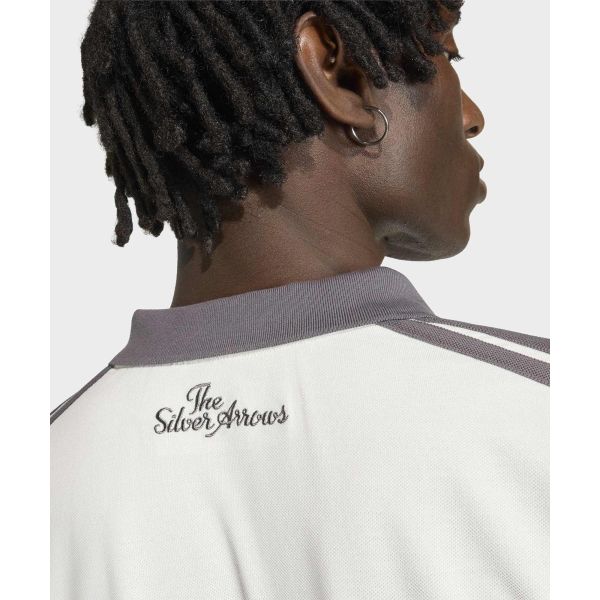 Adidas Mercedes - Amg Petronas Formula 1 Team Silver Arrow Series Striped Long Sleeve Polo Shirt Men tops KE8281