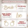Bride To Be Banner, Pre-Strung Glitter Wedding Decorations For Reception, No Diy Bridal Shower Banner, Bride To Be Sign For Backdrop Ceremony