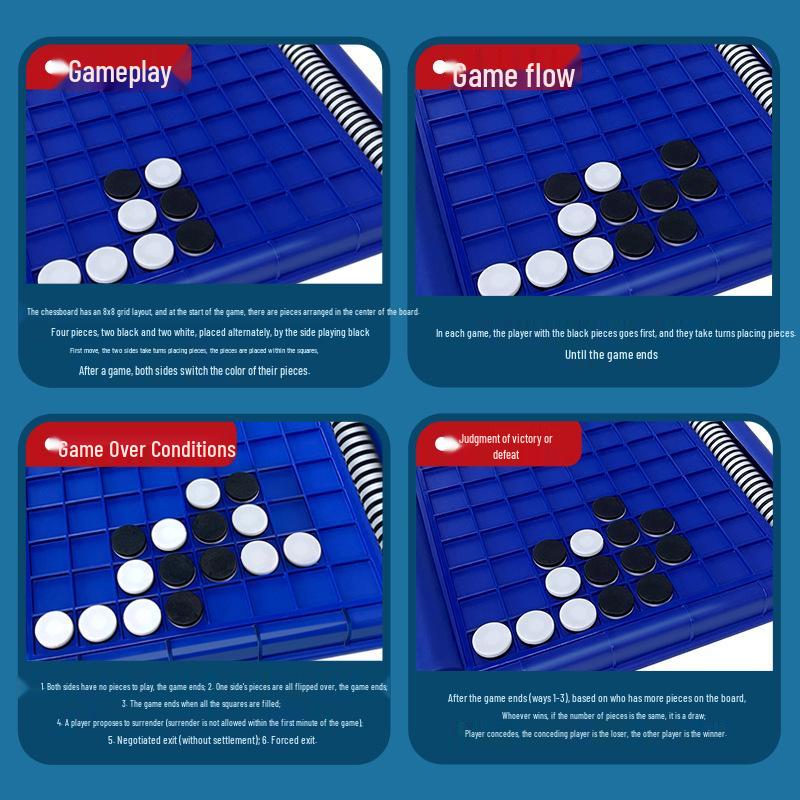 Reversi Kinderspiel: Logisches Denken & Memory-Match für zwei Spieler.