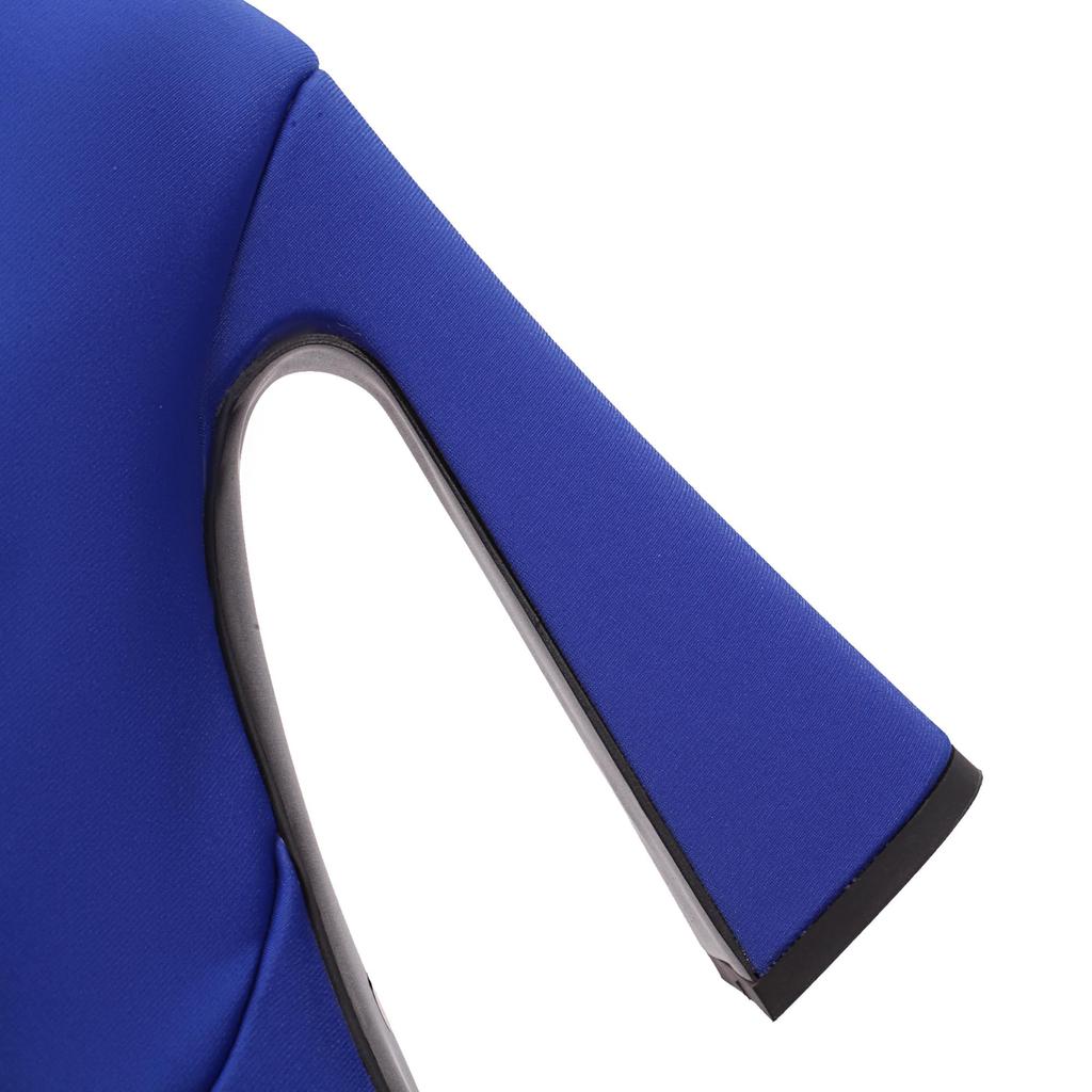 Q/Ghete scurte cu toc înalt pentru femei, sexy și la modă, cu platformă impermeabilă, cu toc gros, cizme scurte de mărime mare