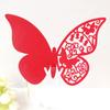 3D Butterfly Laser-Cut Wedding Seat Card in Ice White