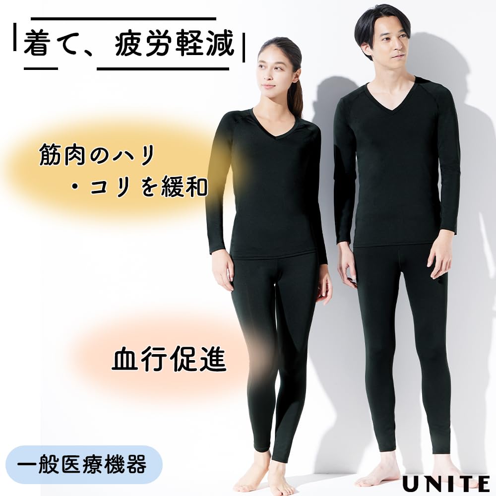 Unite Recovery Reduces Promotes Blood Relieves Shoulder Features Far Infrared Special Functional Heat General Medical UN0410 Size LL Innerwear,