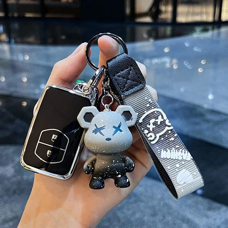 Fashion NEW TPU Car Key Case for Toyota Aqua RAV4 Land Cruiser Camry Prado Corolla Prius Cover Keyless Remote Fob 2 3 4 Buttons
