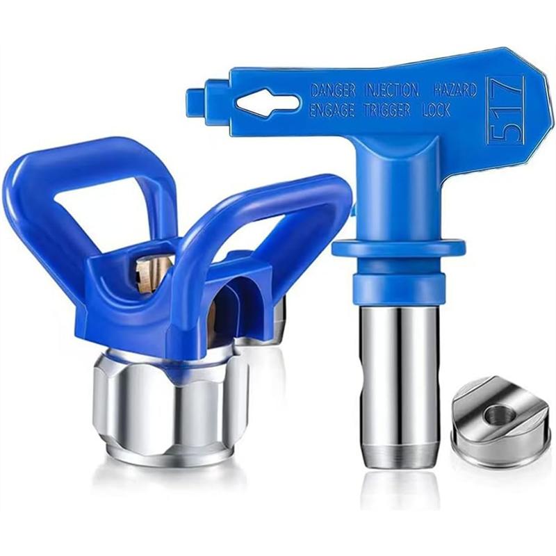 ABNO-Airless Tip& Guard Combo(517) For Spray-Painting For Standard Airless Paint For Coating, Putty, Oil Paint, Water Paint