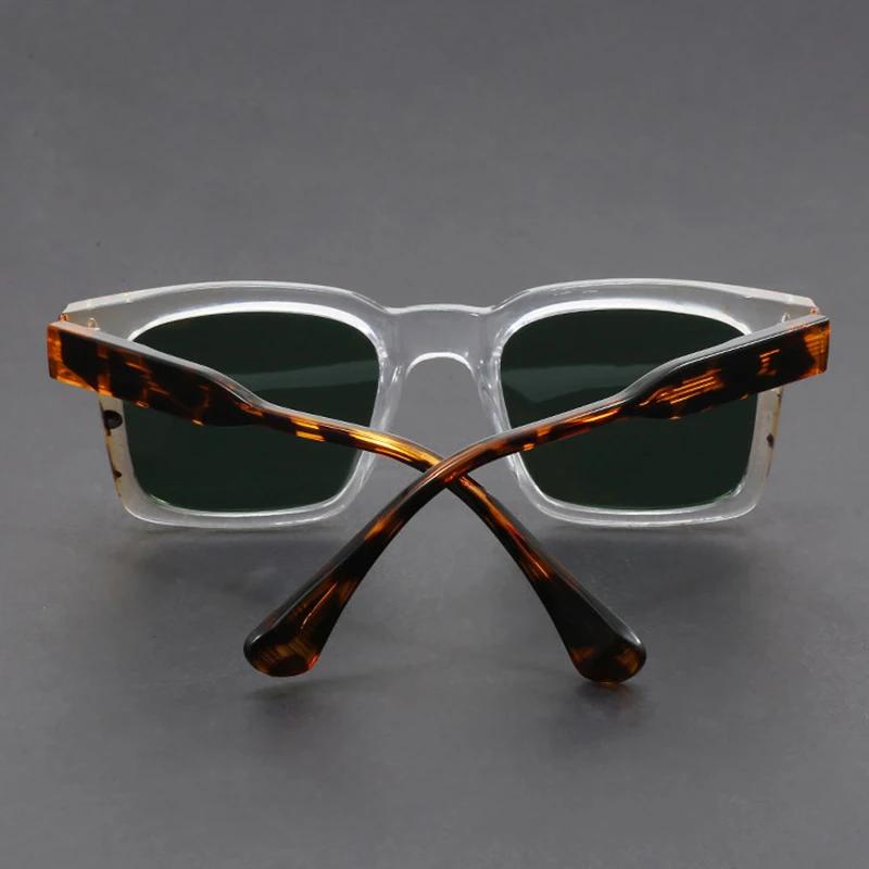 High Quality Stylish Designer Style High End Trendy Travel Friendly Retro Square Shaped Male Female Sun Glasses