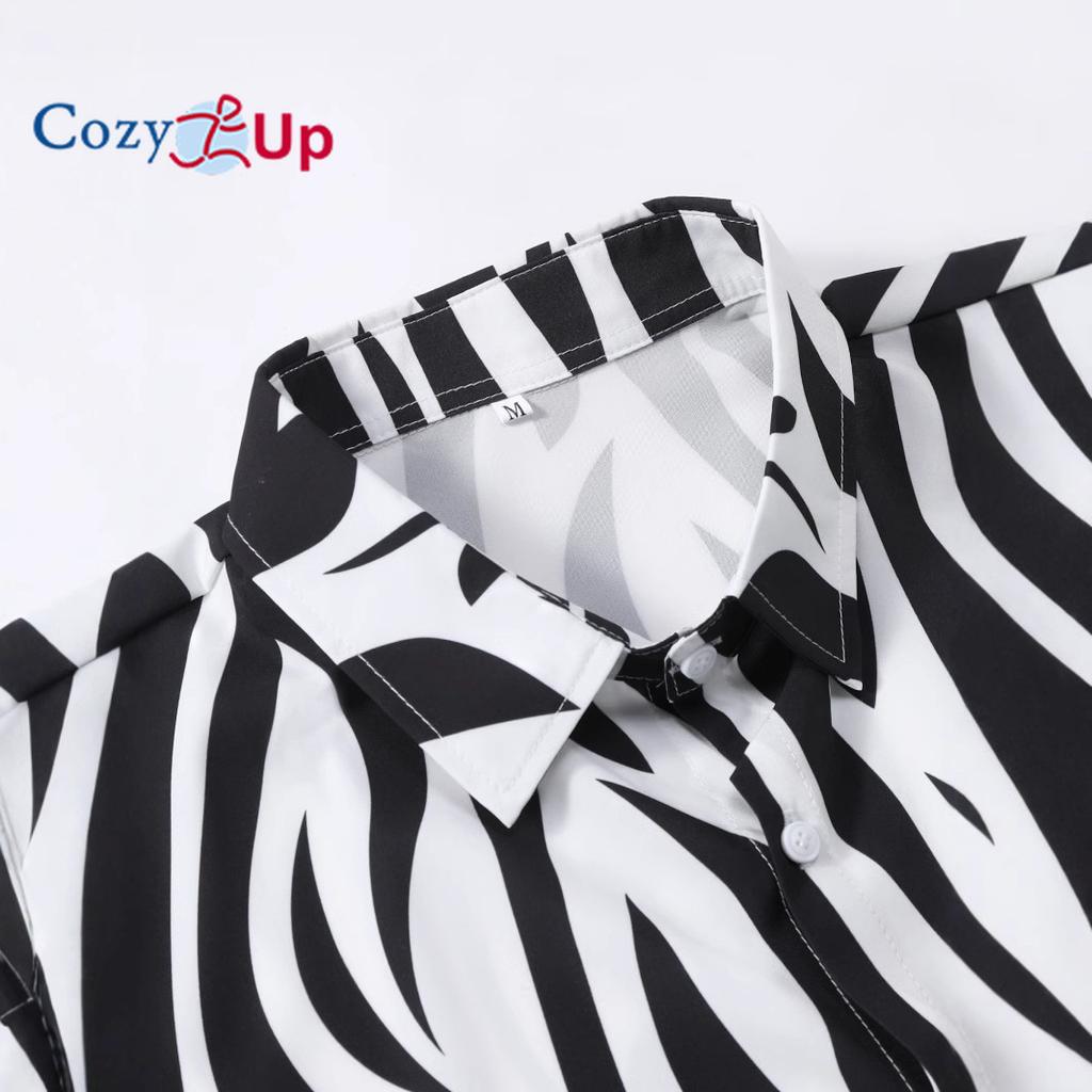 Herren Schwarz-Weiß Gestreiftes Herren Kurzarmhemd Herrenhemd Sommer 2025