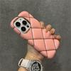 Luxury Plating 3D Diamond Lattice Pattern Soft Silicone Phone Case For iPhone 14Plus 11 12 13 15 Pro Max Shockproof Protection Cover