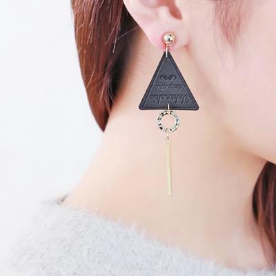 Earrings, Chain, Daily Antique, Unique Triangle