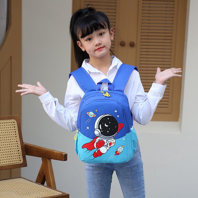 Schoolbag children's schoolbag cute astronaut kindergarten animation cartoon backpack new trendy lightweight student backpack