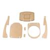 Household Mesh Pen Holder Wooden Frame Cosmetic Brushes Shelf  Table Storage Supplies