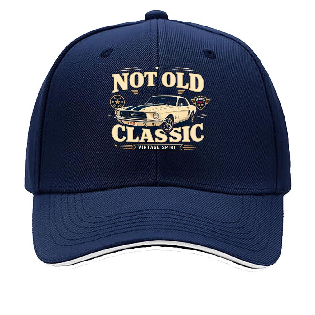 Vintage Car Lover Bold Slogan Design Sandwich Baseball Cap Sun Cap Outdoor Workouts Hat