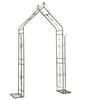 American Wrought Iron Garden Arch Flower Stand & Climbing Frame with Base Tray for Terrace and B&B Decor