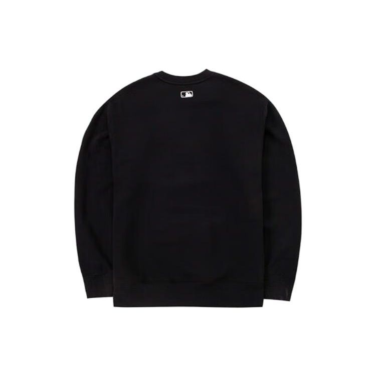 MLB SS23 New York Yankees Solid Logo Print Sports Crewneck Sweatshirt Unisex Sweatshirt Black 3AMTB0131-50BKS