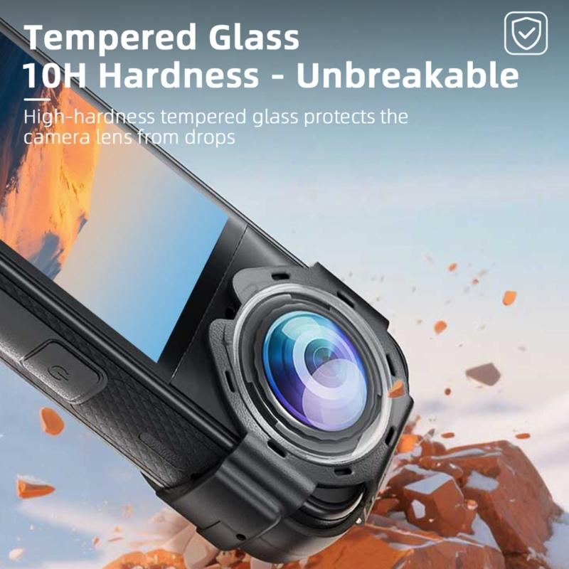 AntiFog Ventilated Lens Protectors for X5 Camera Tempereds Glass Cover With Secure Snap On
