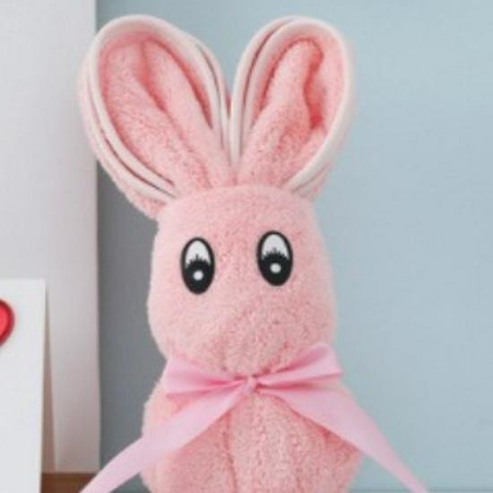 Little Bear Wedding Towel - Double Happiness Gift for First Birthday or Full Month Celebration.