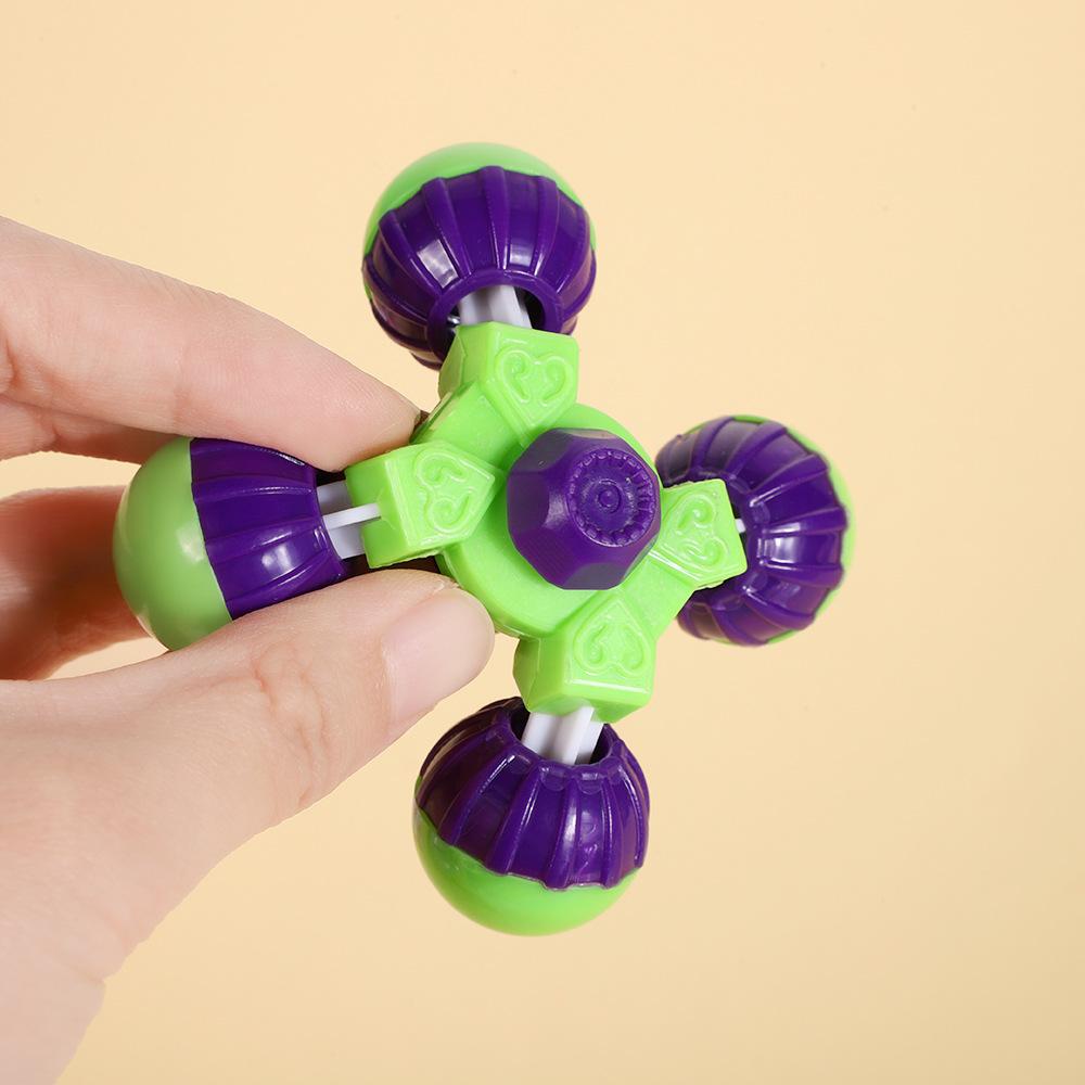 

Exercise Decompression Casual Fingertip Gyro Children S Toy, Radish Knife Family 3D Massage Finger фіолетовий
