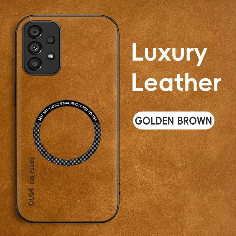 

Магнитный ретро кожаный чехол для Samsung Galaxy A13 4G Беспроводная зарядка Чехол для телефона Galaxy A13 4G