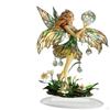 2D Acrylic Fairy Decor Flat Table Sign with Base Statue Figurine for Shelf Entrance Cabinet