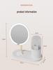 2024 LED Makeup Mirror with Storage - Desktop Vanity Mirror with Fill Light for Students