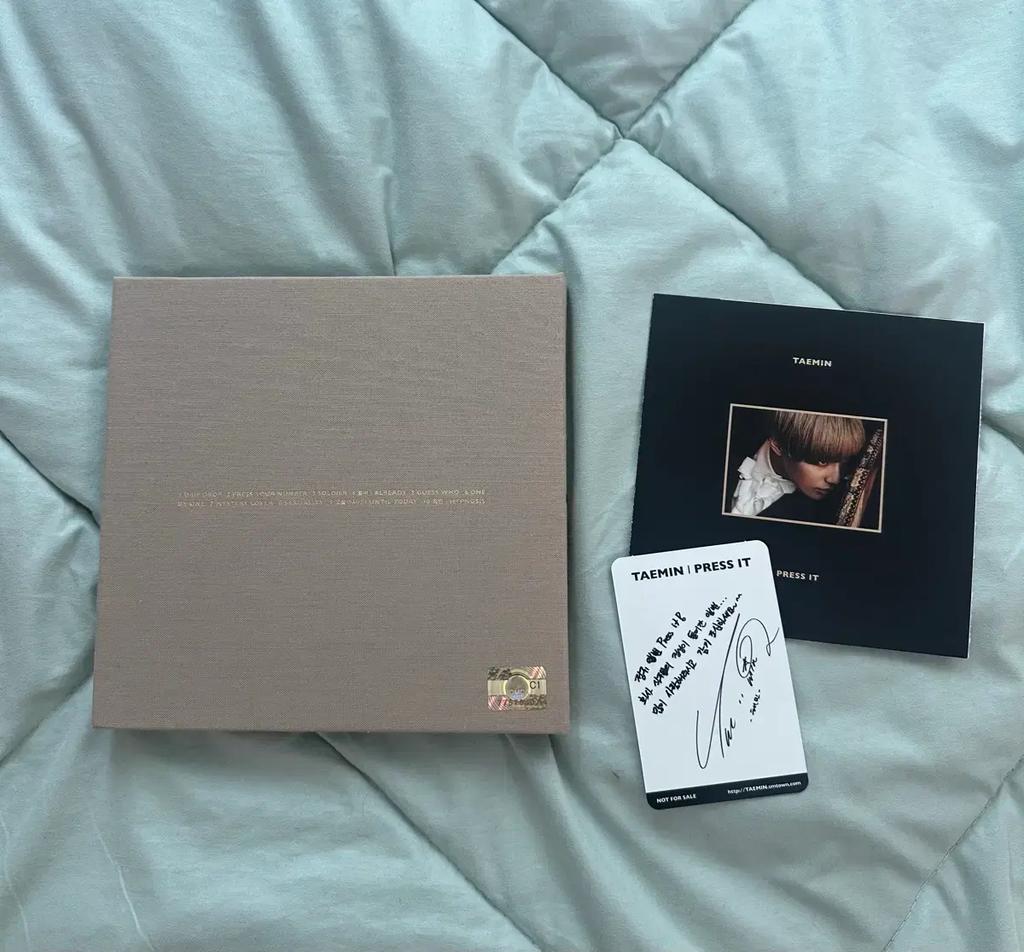 SHINee Taemin Press It Album + Poka Used