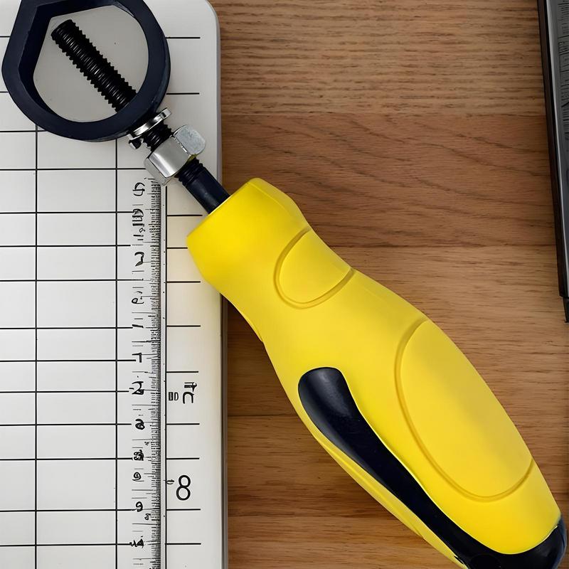 Chisel Holder Steel Stamp Holder Safety Handle Leather Puncher With Yellow Rubber Handle Security Holder Marking Punch