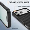 Luxury Carbon Fiber Texture Case for IPhone 17 Air 16E 15 14 Plus 13 12 Pro Max Magnetic Wireless Charge PC Hard Protecte Cover