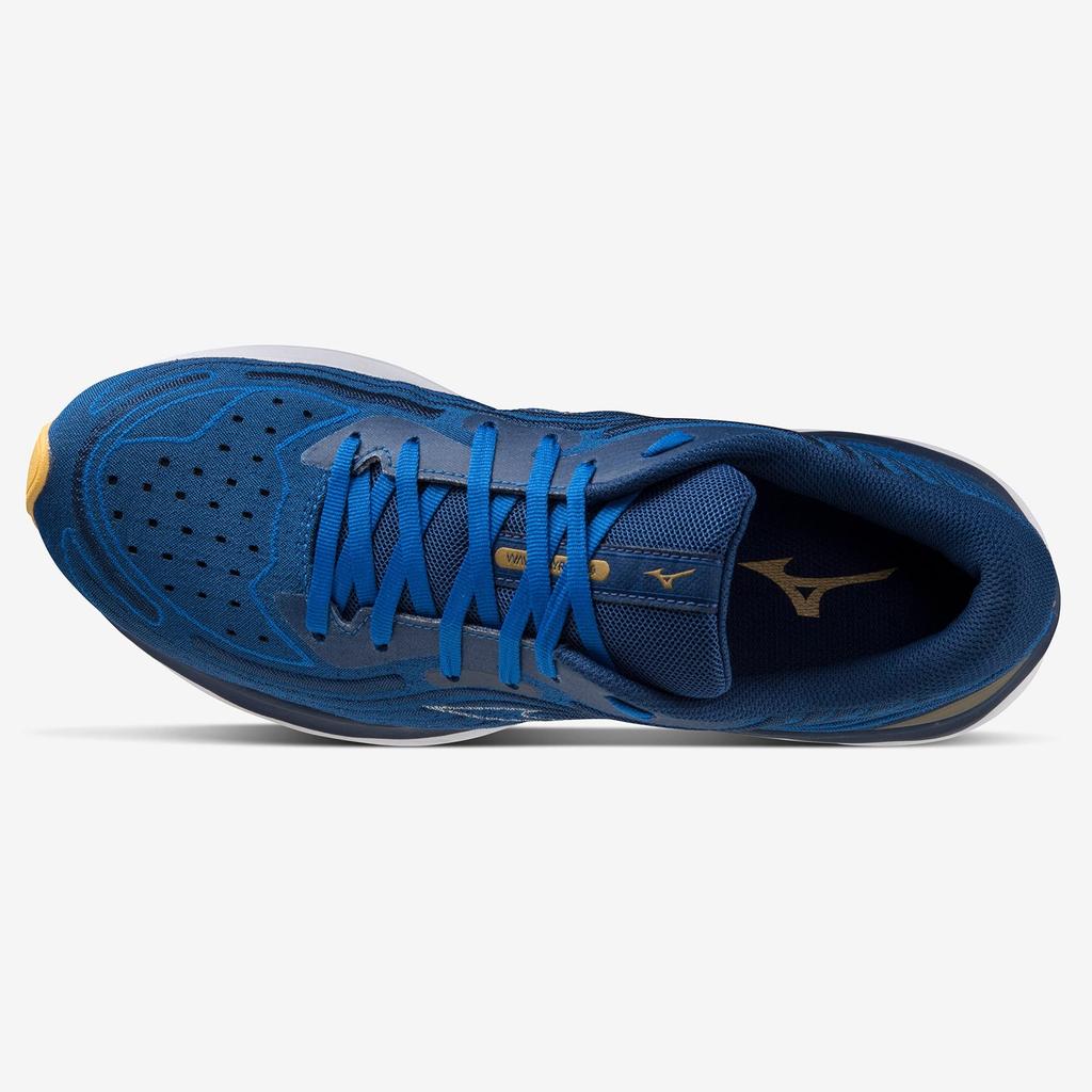 Laufschuhe Wave Skyrise 4 cm 2E [Mizuno] Herren Blau/Grau/Gold 27.5