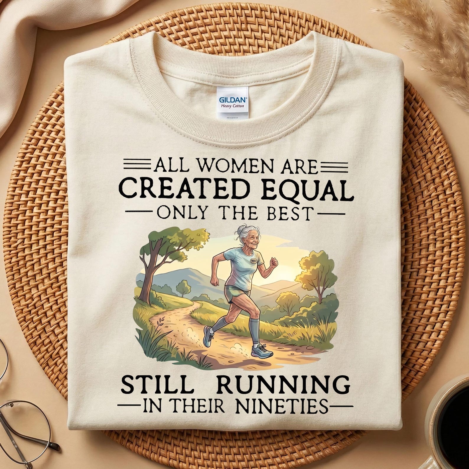 All Women Are Created Equal Only The Best Still Running in Their Nineties Shirt, 90th Grandma Running Shirt, Fitness Mother Days Gift S