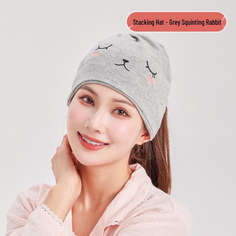 Windproof Cotton Postpartum Headscarf & Hat for Spring/Summer – Maternity & Pregnant Women's Essential